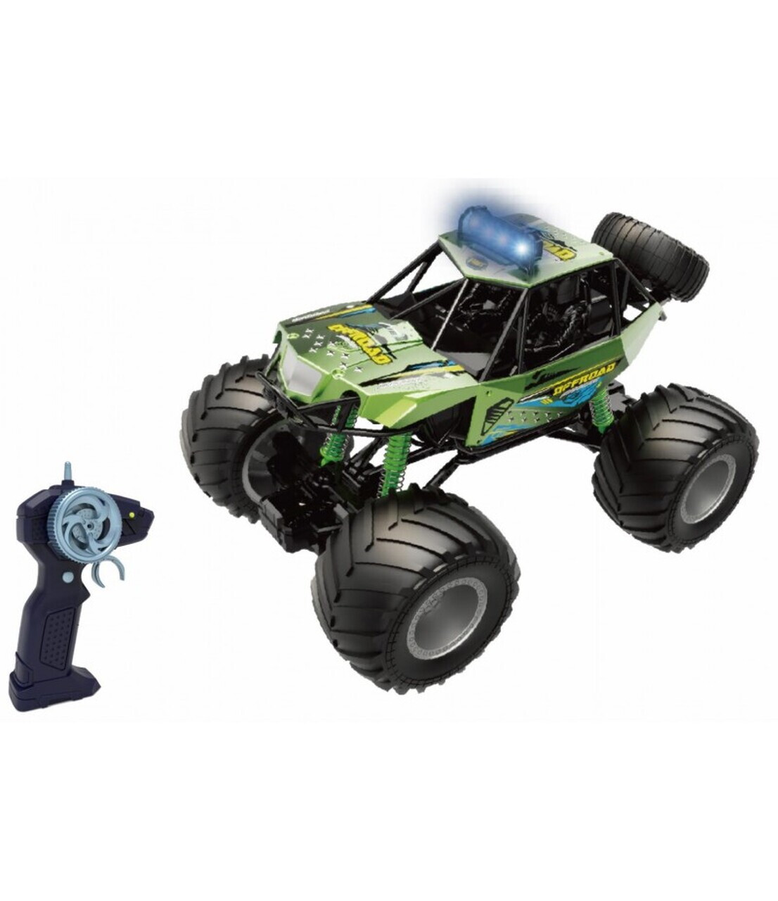 Masinuta cu telecomanda Big Foot, CEVODLE, 44 cm, ABS, verde - imagine 3